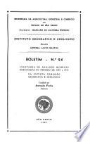 Coletanea de analises quimicas executadas no periodo de 1889 a 1935, na extinta Comissão Geografica e Geologica