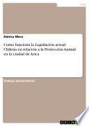 Libro Como funciona la Legislación actual Chilena en relación a la Protección Animal en la ciudad de Arica