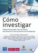 Libro Cómo investigar