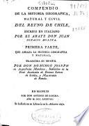 Compendio de la historia geografica, natural y civil del Reyno de Chile,
