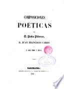 Composiciones poéticas de ---, Juan Francisco Carbó y José Semis y Mensa