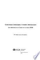 Libro Comunidad extranjera y puerto privilegiado