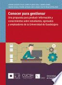 Conocer para gestionar