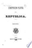 Constitución política de la República