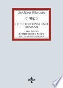 Libro Constitucionalismo romano