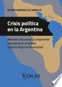 Libro Crisis política en la Argentina