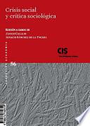 Libro Crisis social y crítica sociológica