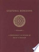 Libro Cultural Horizons Vols I & Ii