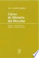Libro Curso de historia del derecho