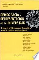 Democracia y representación en la universidad
