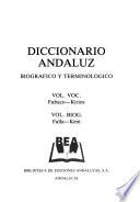 Diccionario andaluz biogŕafico y terminológico: F-K