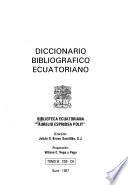 Diccionario bibliográfico ecuatoriano