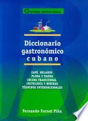 Libro Diccionario gastronómico cubano