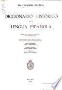 Diccionario histórico de la lengua española
