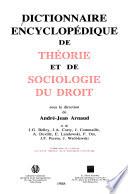 Dictionnaire encyclopédique de théorie et de sociologie du droit