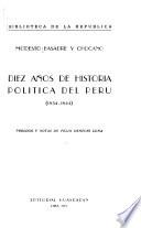 Diez años de historia política del Perú, 1834-1844