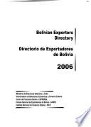 Directorio de exportadores de Bolivia