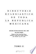 Directorio eclesiastico de toda la republica Mexicana