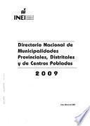 Directorio nacional de municipalidades provinciales, distritales y de centro poblado menor