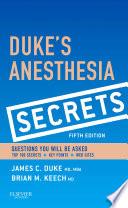 Libro Duke's Anesthesia Secrets E-Book