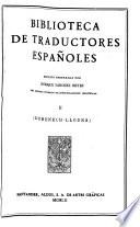 Edición nacional de las obras completas de Menéndez Pelayo: Biblioteca de traductores españoles