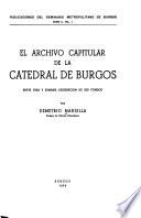 El archivo capitular de la Catedral de Burgos