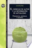 Libro El derecho de autor y la información de actualidad