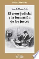 El error judicial y la formación de jueces
