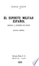 El espiritu militar español