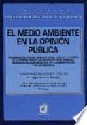 Libro El medio ambiente en la opinión pública