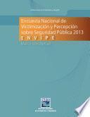 Encuesta Nacional de Victimización y Percepción sobre Seguridad Pública 2013. ENVIPE. Marco conceptual