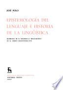 Epistemología del lenguaje e historia de la lingüística