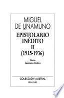 Epistolario inédito: 1915-1936