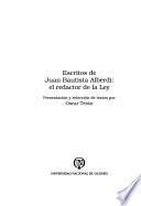 Escritos de Juan Bautista Alberdi