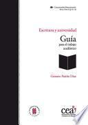 Libro Escritura y universidad