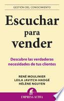 Libro Escuchar para vender