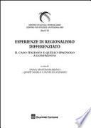 Libro Esperienze di regionalismo differenziato