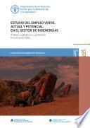 Libro Estudio del empleo verde, actual y potencial, en el sector de bioenergías