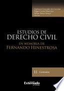 Libro Estudios de derecho civil II en memoria de fernando hinestrosa