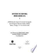 Estudios de historia iberoamericana I