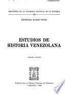 Estudios de historia venezolana