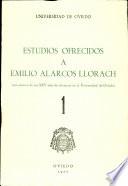 Estudios ofrecidos a Emilio Alarcos Llorach Tomo I