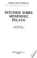 Estudios sobre Menéndez Pelayo