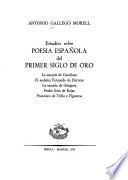Estudios sobre poesía española del primer siglo de oro