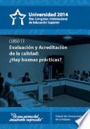 Evaluación y acreditación: saberes, pertinencia, expectativas (curso 13)