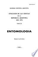Evolución de las ciencias en la República Argentina, 1923-1972: Entomología