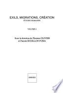 Exils, migrations, création: Études romanes
