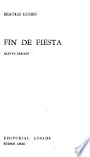 Libro Fin de fiesta