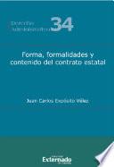 Libro Forma, formalidades y contenido del contrato estatal
