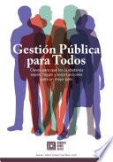 Libro Gestión pública para todos